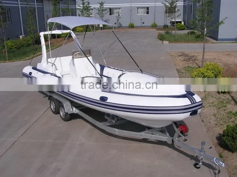 Hypalon rigid inflatable boat 7.3m, RIB730C