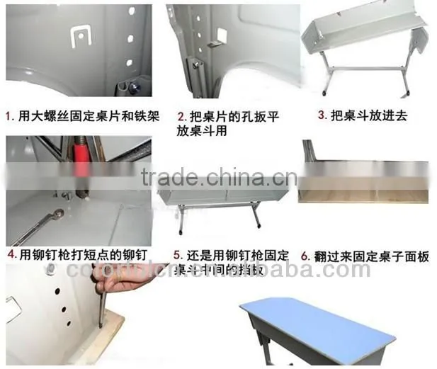 Modern Three School Sets Folding school laboratory furniture XG-206