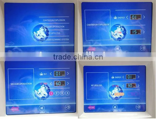 2014 Professional semiconductor laser treatment instrument cavitation fat burning instrument