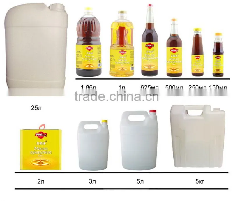 Desly cooking oil brand black sesame oil for Russia Market