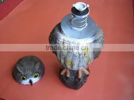 Plastic Bird Scarer Rotating Head Wind Action Owl