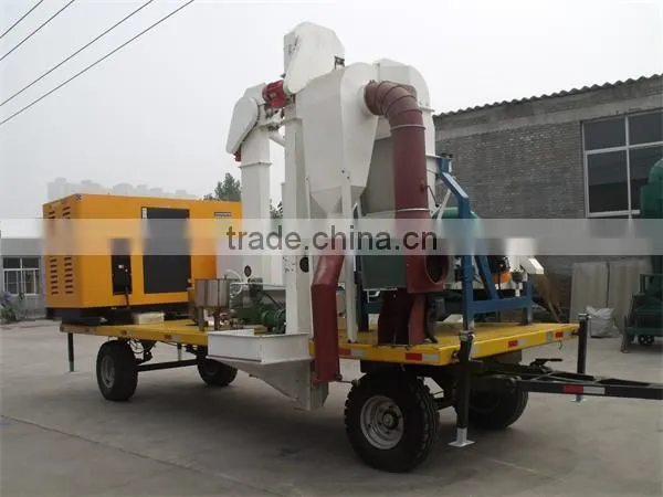 5M-5 Diesel driving mobile seed processing plant