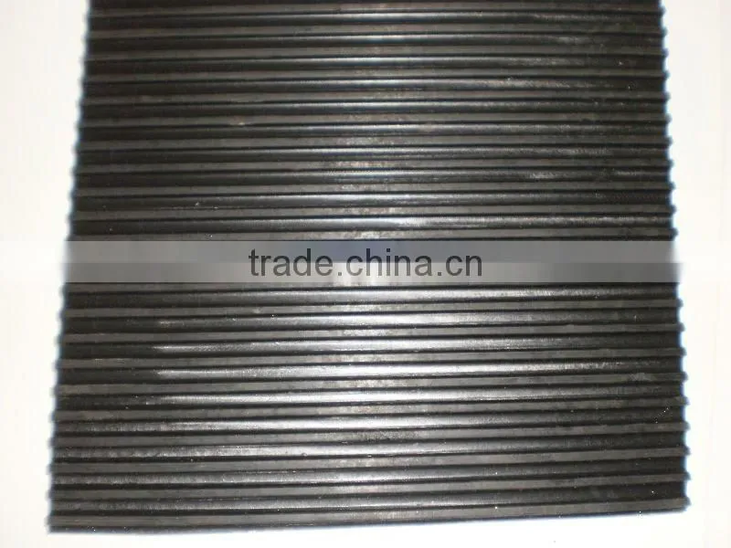 easy to clean ribbed cow rubber mat