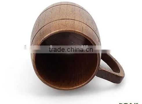 Wooden circular mugs
