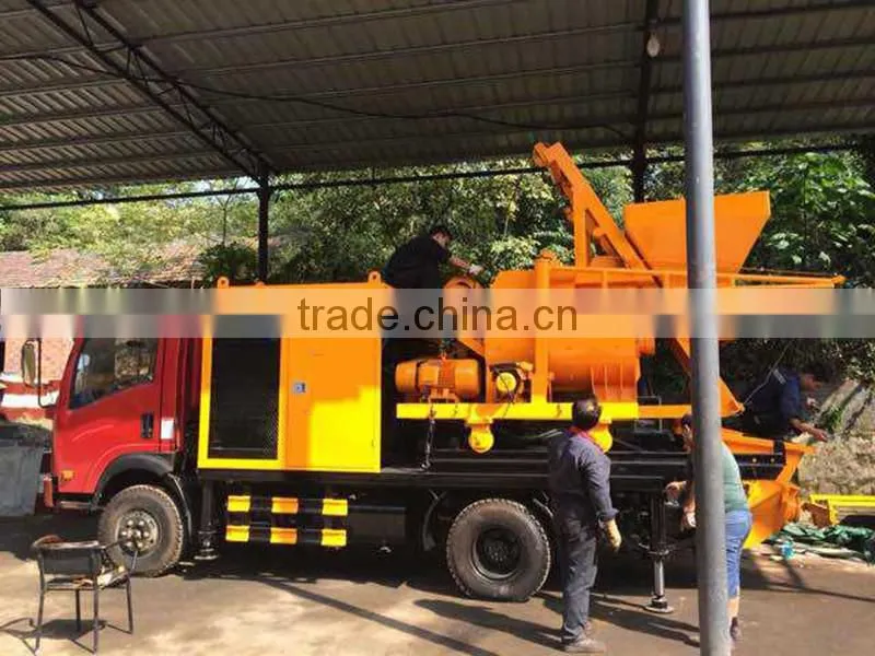 Hot sale electric motor concrete mixer with pumps price