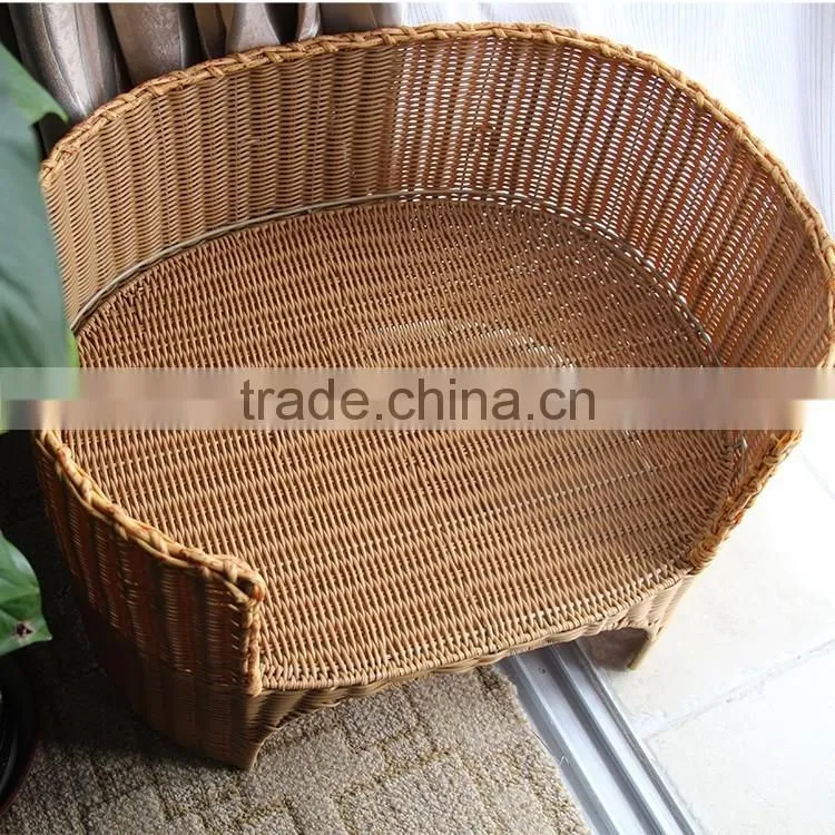 S&D supplaier plastic hand woven pet house/dog bed