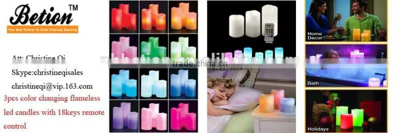 Christmas led candle led flameless flicking candle for Christmas led wax candle LED angel candle led candle