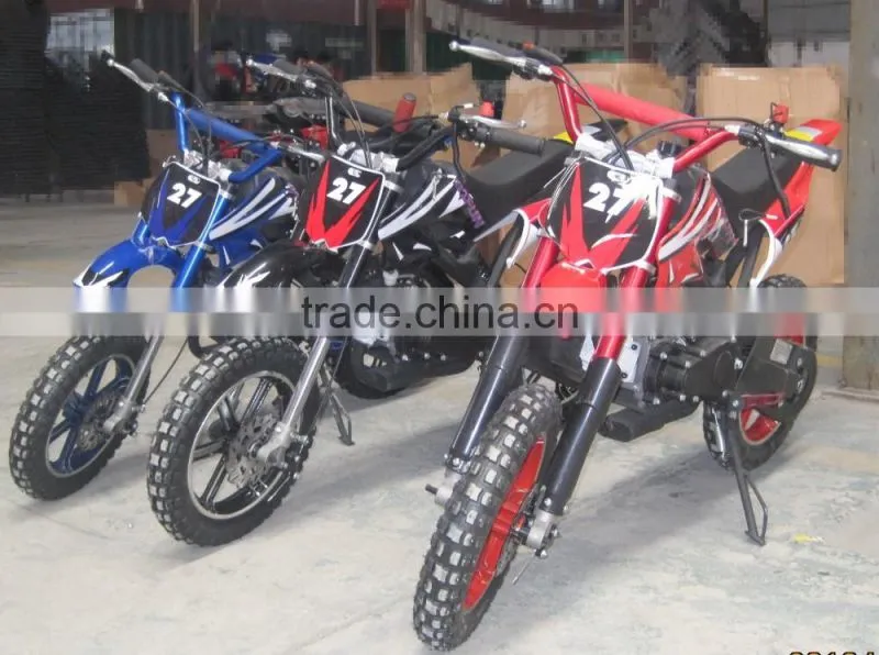 top quality 49cc 2-stroke pull start girl mini dirt bike for sale (TKD50-011)
