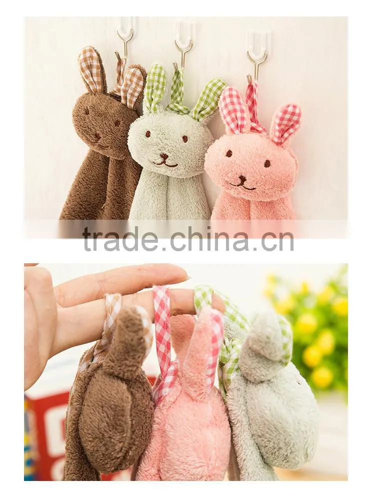 Soft Terry Pretty Microfiber Face Hand Towel With Animal Heads
