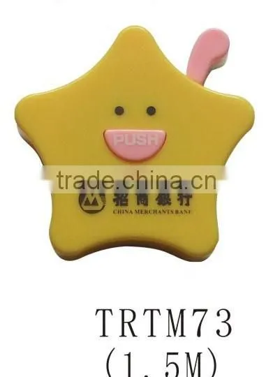 Plastic 2m round shape mini size tape measure