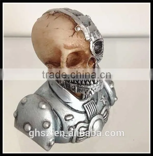 Custom collectible World War Two soldier skull bust model china manufacturer