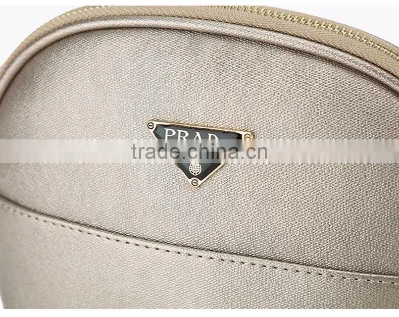 PU leather portable bag cosmetic bag large capacity wash trumpet storage bag