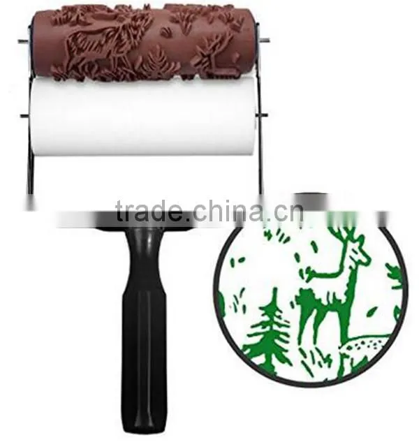 DIY 3D Paint Roller Brush Design Rubber Paint Roller Decorative Paint Roller