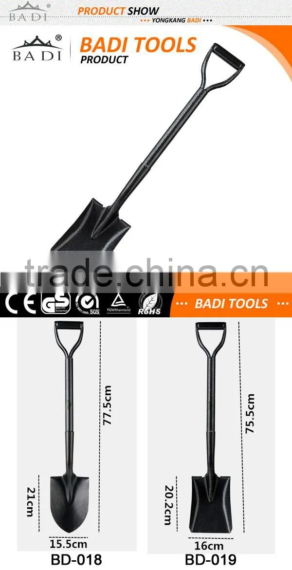 all carbon steel l garden hand spade tools agricultural shovel
