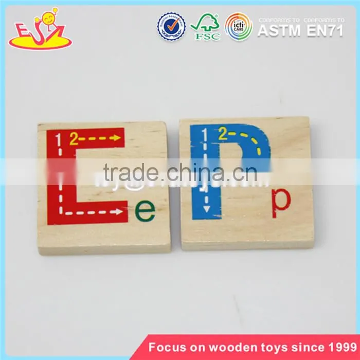 Wholesale educational kids wooden count toy baby preschool teaching aid wooden count toy W12E001