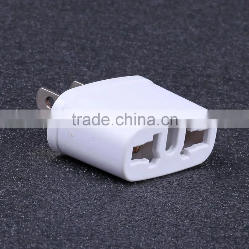 Euro to us plug travel adapter white