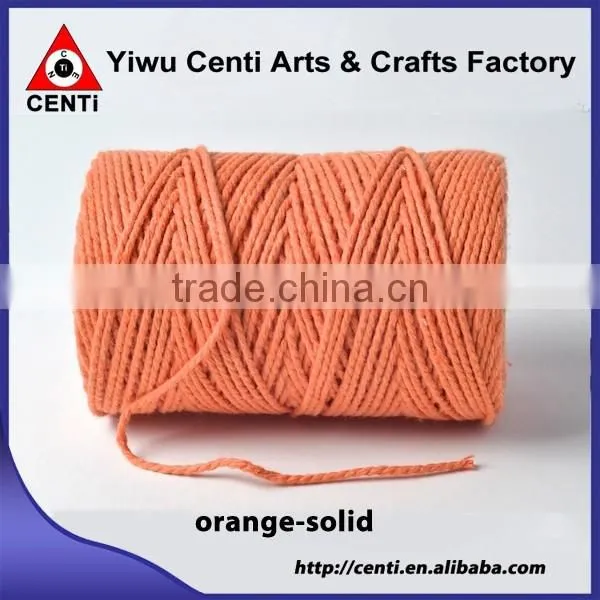 Classical saffron solid bakers twine for packing gift