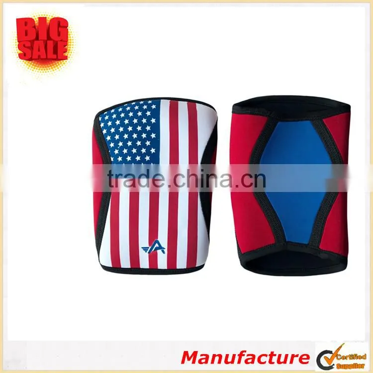 2017 latest design! 7mm neoprene knee sleeve sports support