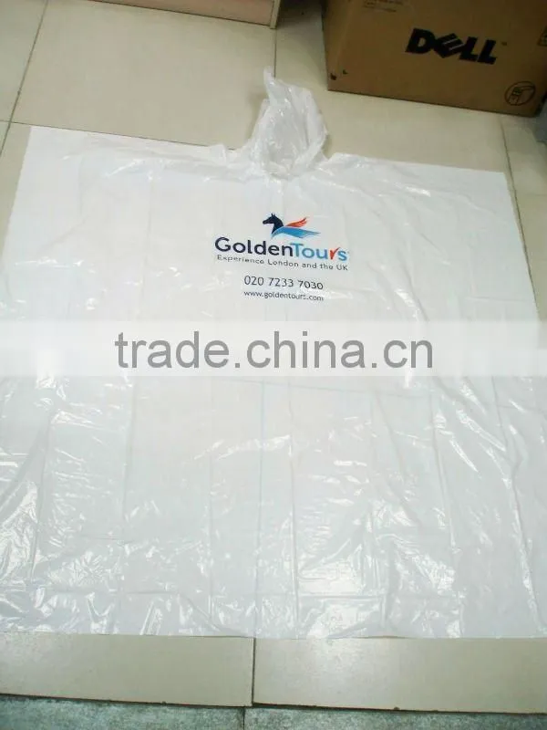 Recyclable plastic Rain poncho