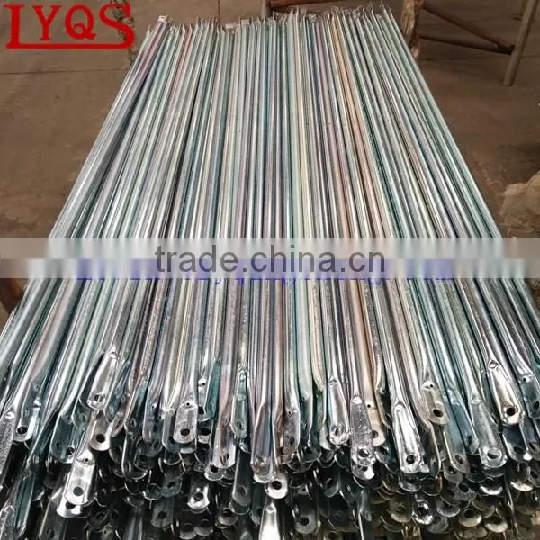 Steel walk through frame scaffolding platform