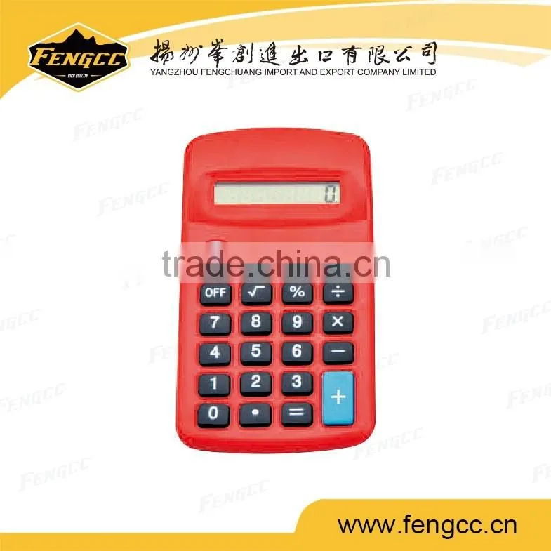 2016 best sell promotion custom made 8 digits electronic / scientific calculator for transparent cover