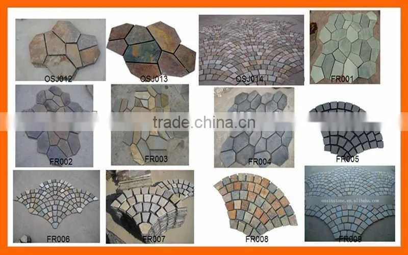 Random Meshed Slate Paving Stone