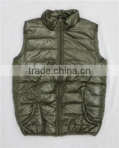 Hot Sale Fashion Blacket Padded Winter Sport Vest Jacket Men Waistcoat (MV130055)