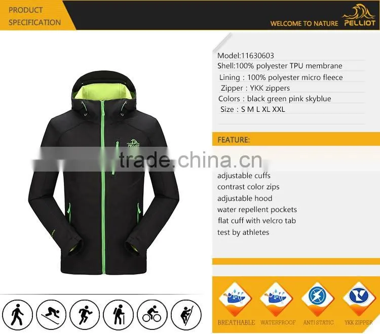 waterproof breathable spring woodland softshell jacket