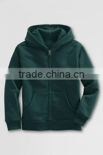 BOYS PLAIN ZIPPER HOODY