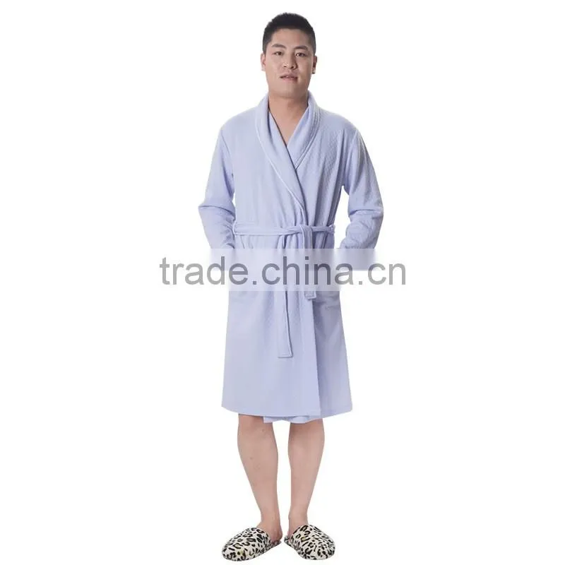 High quality 100% cotton bathrobe for men