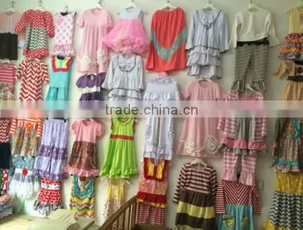 China Supplier baby girl remake Easter dress kids birthday party dresses infant girl chevron remake frock design