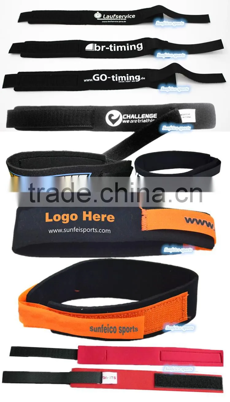 Neon Green Timing Chip Bands for Racing Athletes - Running Neoprene Hook and Look Strap Waterproofs - Ebay/Amozn Supplier