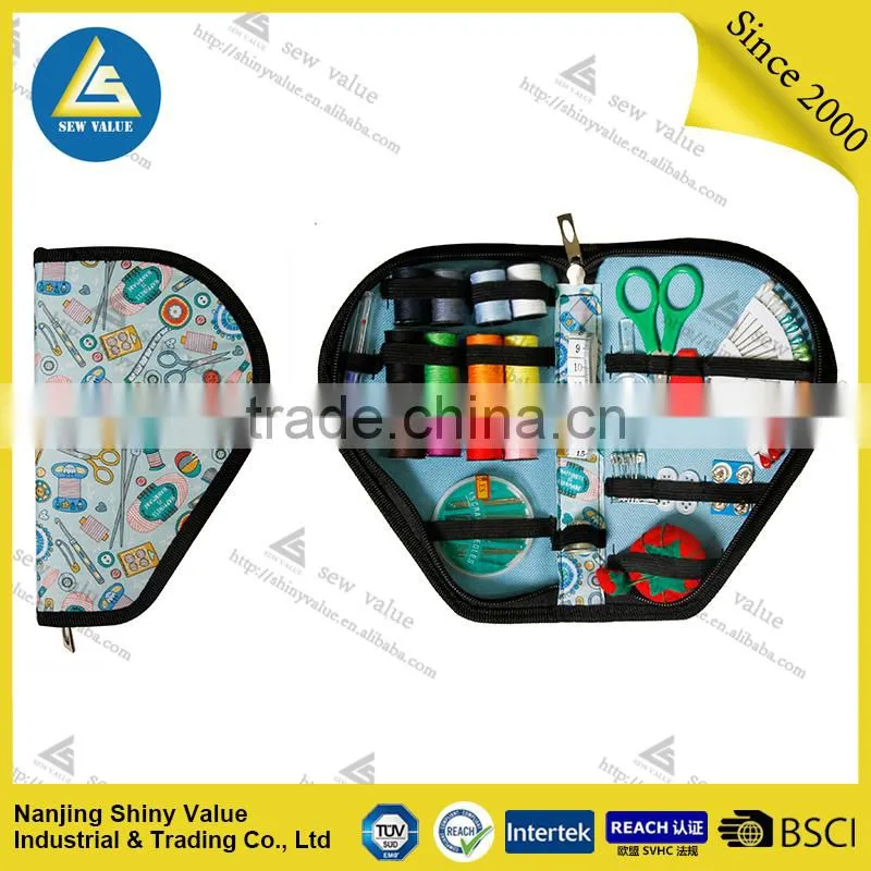Shiny Value New Design Travel Sewing Kit with 53pcs sewing accessories