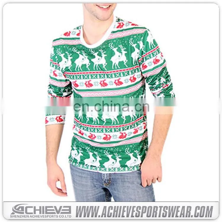 sublimation custom christmas sweater design,custom winter man woman sweater