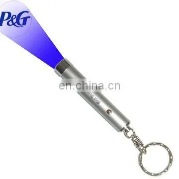 customized can shape project keyring with light LED