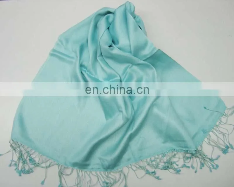 100% PLAIN SATIN SILK SCARF