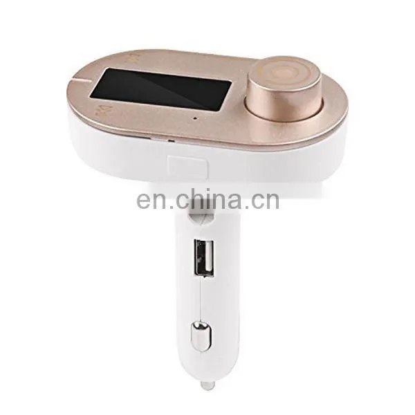2016 T9S Wireless Bluetooth Car Kit MP3 Player FM Transmitter A2DP with USB Charging Port Music Control Hands-Free Call