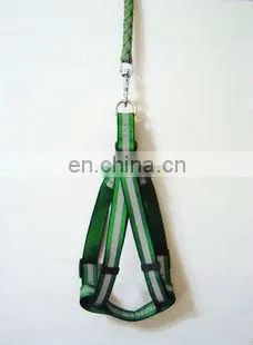 nylon light reflection leash with collar/dog leash/pet leash