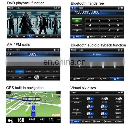 6.95 inch Digital Touch Panel with MP5 / FM / AUX IN / Remote Control, Built in Blue tooth & Amplifier (2010 Edition)
