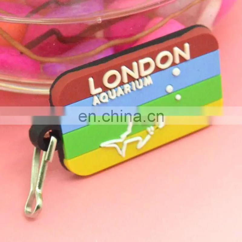 Fashionble soft pvc zipper slider and puller