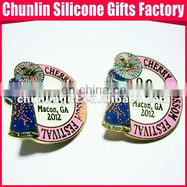 Souvenir lapel pins for 30th years Cherry Blossom Festival