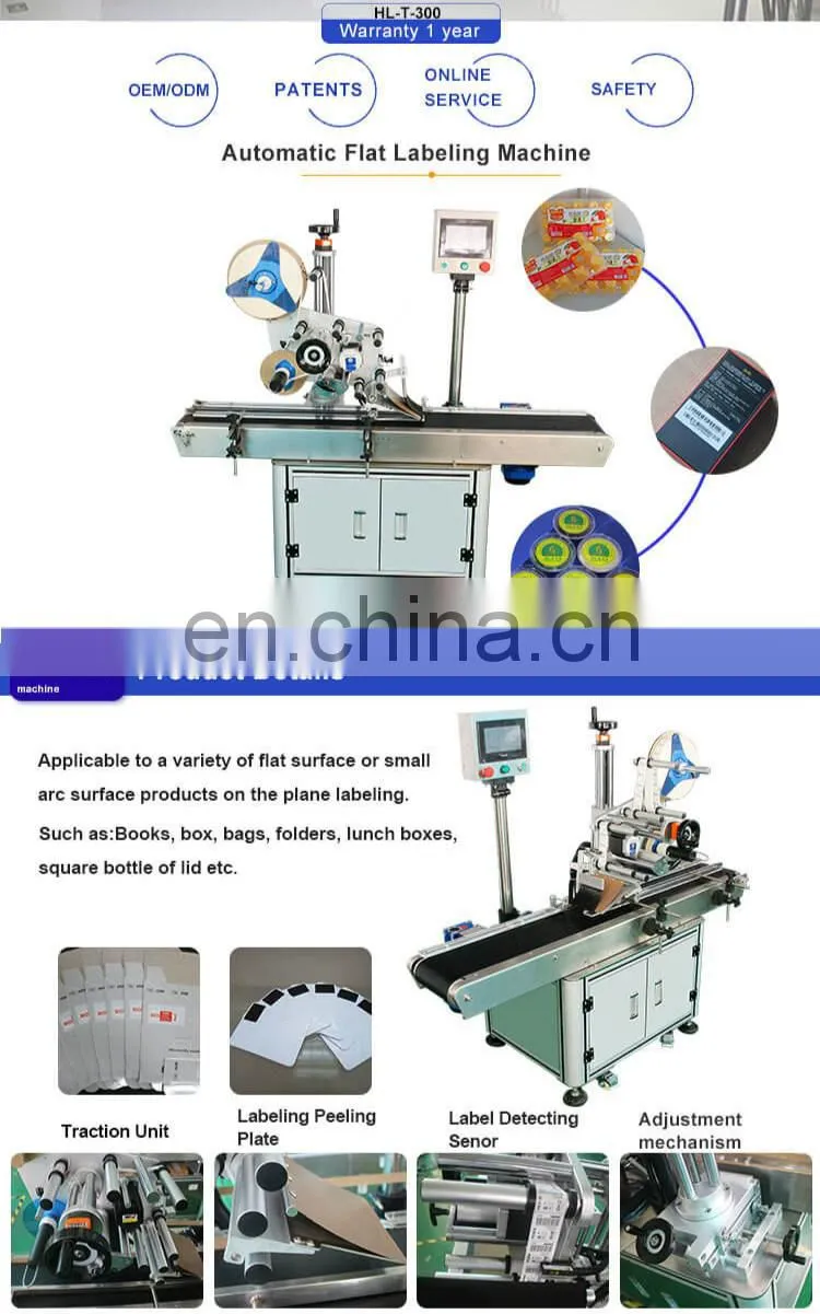 Factory Sticker Automatic Labeling Machine With Date Printer T300