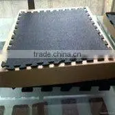 rubber interlocking gym floor/rubber gym mat/rubber gym tile