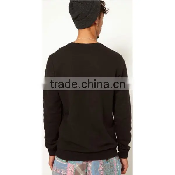 Round neck pullover men sweatshirt 2014