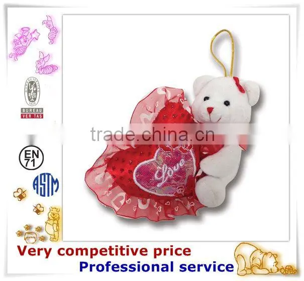 OEM Stuffed Toy,Custom Plush Toys, valentine bear with heart