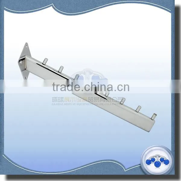 Metal chrome wall mounted display accessories for shop display