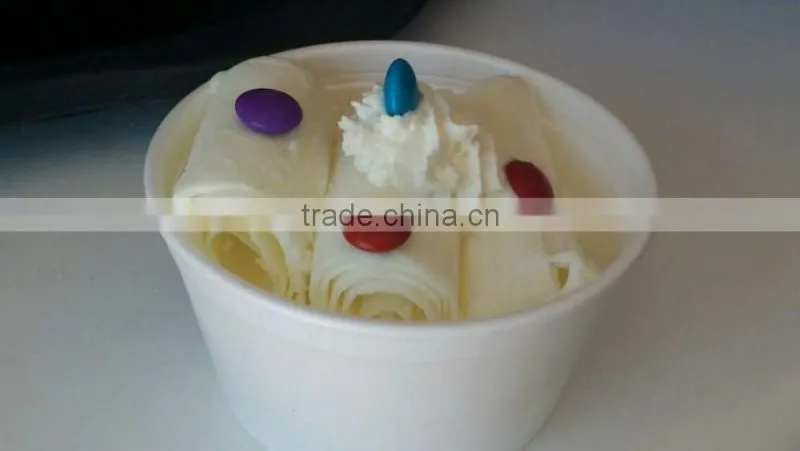 Commercial Double Flat Ice Cream Cold Plate fried ice cream machine
