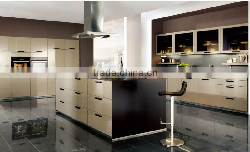 High gloss painting mdf kitchen cabinet design