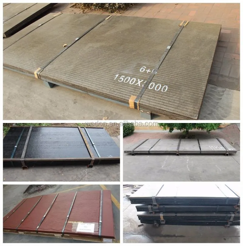 Wodon Bimetallic Composite Hardfacing Steel Plates High-Durability Sheet for Cutting Welding Bending