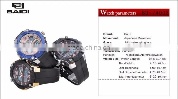 led watch sport stainless steel back watch stainless steel back 5 atm water resistant
